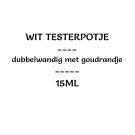 Wit testerpotje 5ml enkelwandig