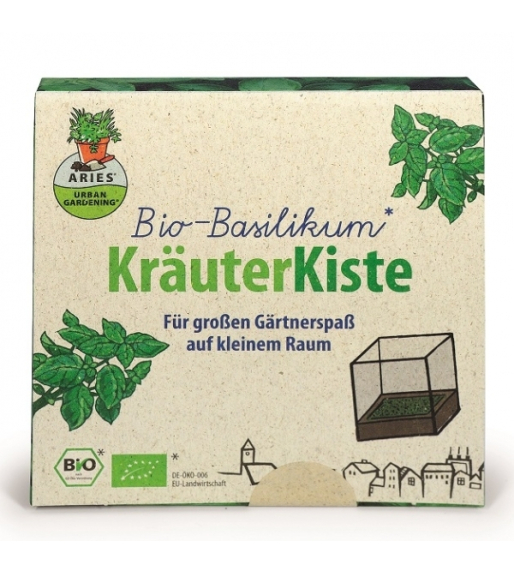 Aries kruidenkistje bio basilicum