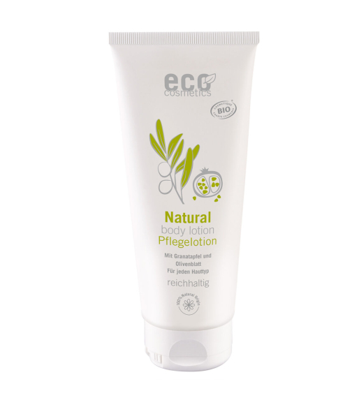 Eco Cosmetics bodylotion olijfblad en granaatappel