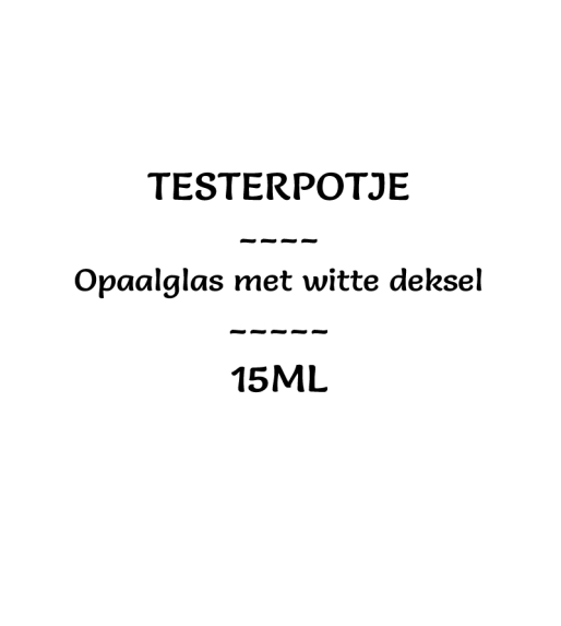 Opaalglas testerpotje 15ml