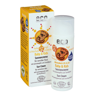 Veilige bio zonnebrandcreme baby en kind SPF45