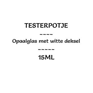 Wit testerpotje 5ml enkelwandig